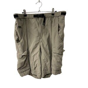 Columbia Nylon Cargo Shorts GRT Zipper Pockets Adjustable Belt Men’s Size XL